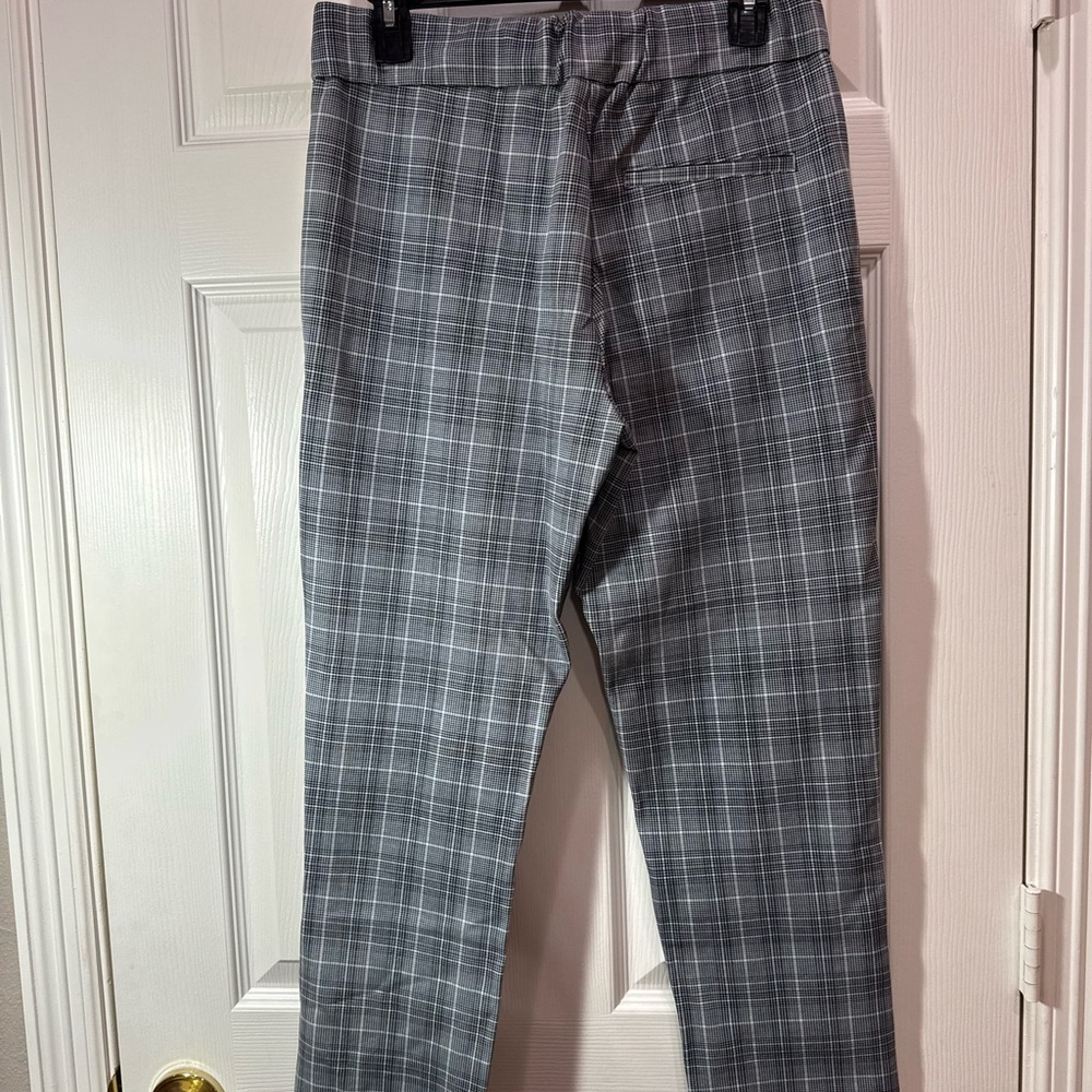 The Limited Women's Gray Plaid Trousers